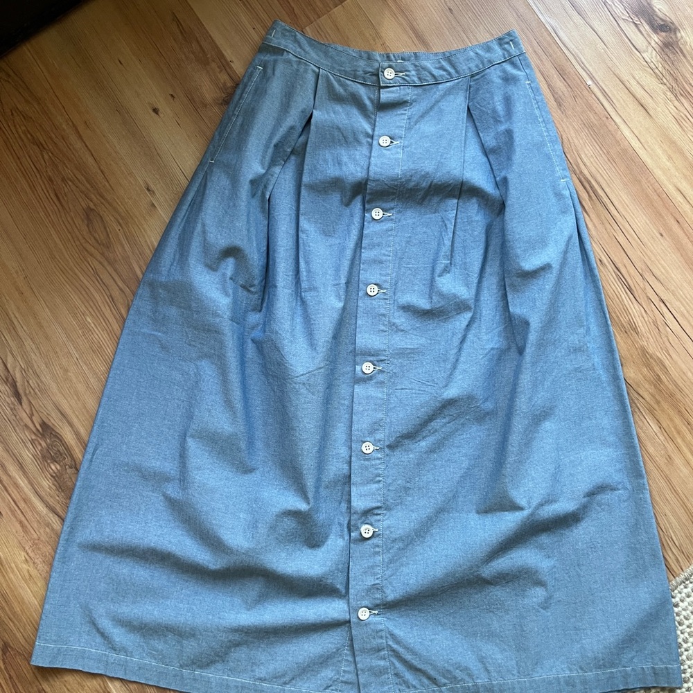 Engineered Garments Tuck Midi Skirt